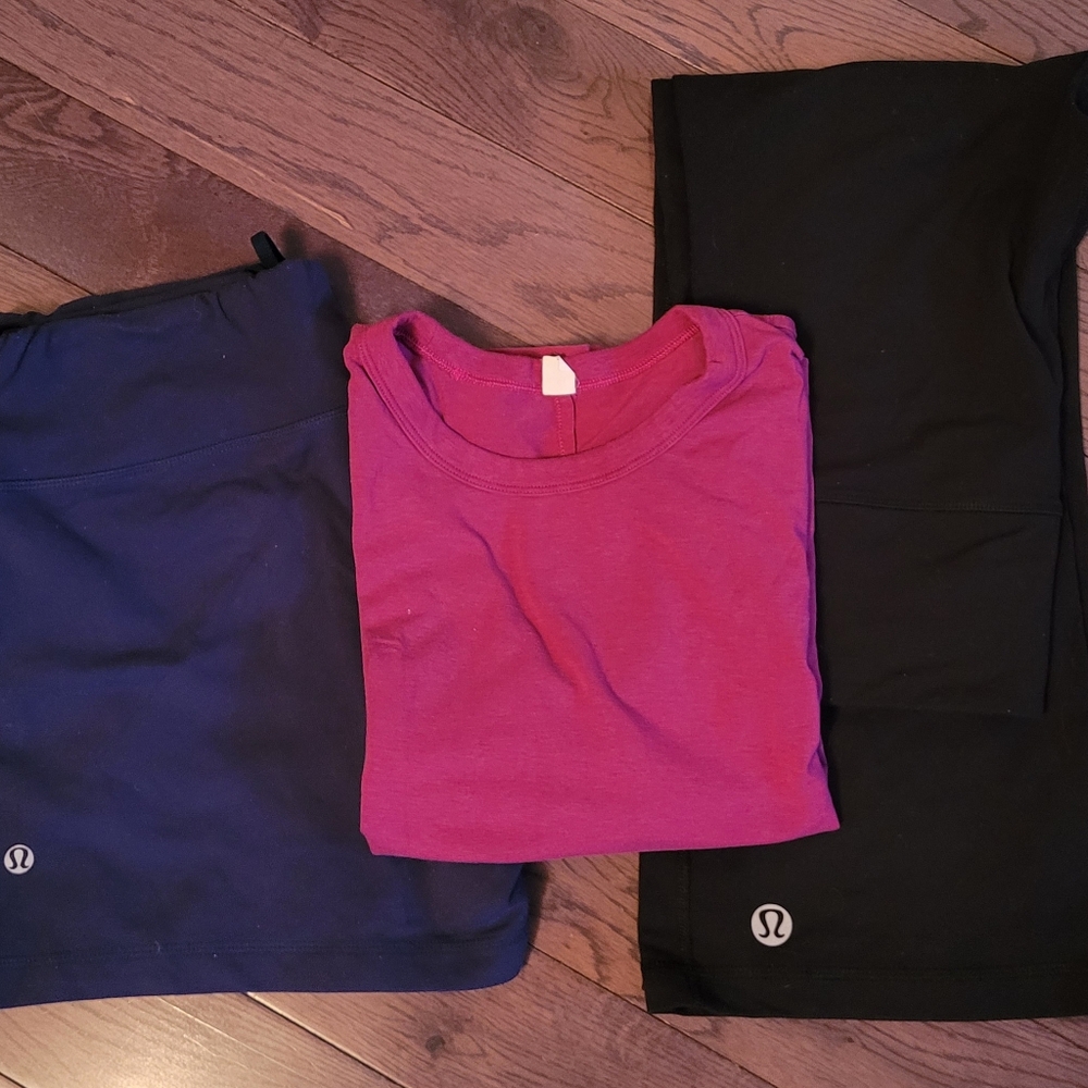 Lululemon set of 3 items size 8